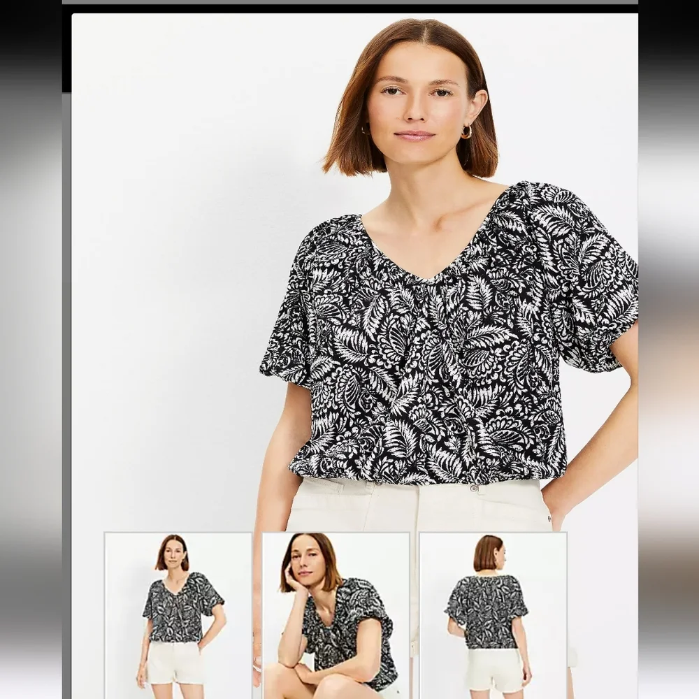 LOFT puff sleeves